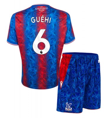 Crystal Palace Marc Guehi #6 Primera Equipación Niños 2024-25 Manga Corta (+ Pantalones cortos)